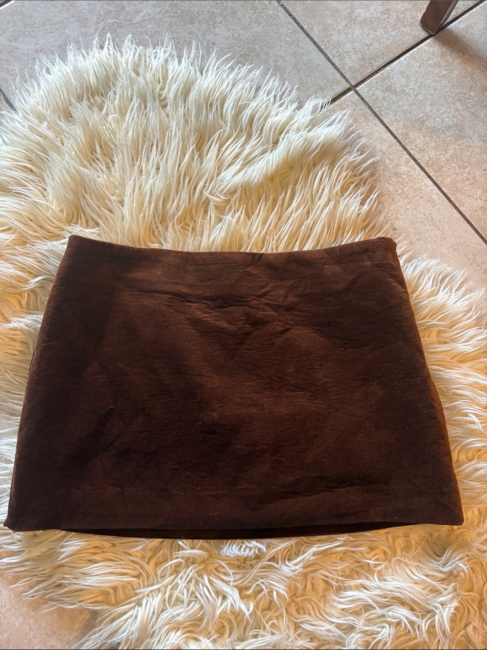 Zara velvet mini skirt